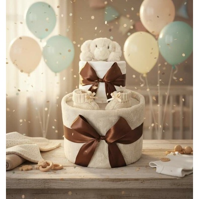 Brumlík dvoupatrový plenkový dort Pejsek kapučíno – Hledejceny.cz