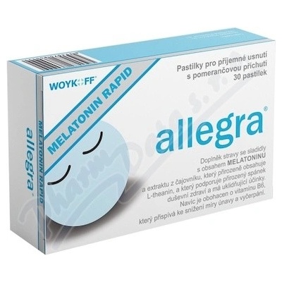 allegra MELATONIN RAPID 30 pastilek