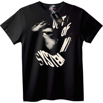 NOONEBRAND Тениска Извън системата - 5XL, Black