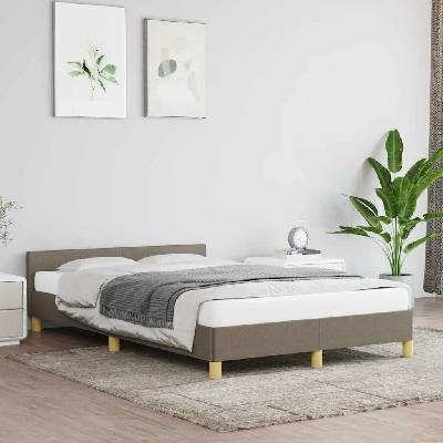 zahrada-XL 347403 Rám postele bez matrace taupe textil