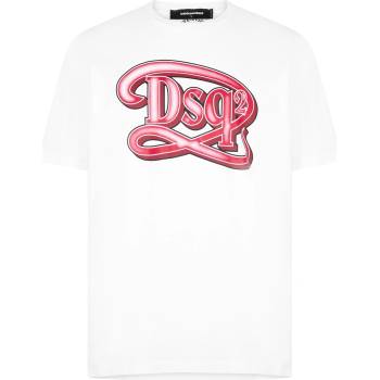 Dsquared2 Тениска DSQUARED2 Logo Print T-Shirt - White