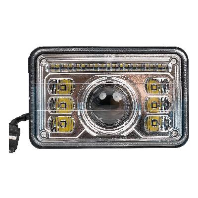 Led Преден фар за трактор led/69w/10-30v ip69 5700k правоъгълен (kt0128)