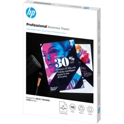 HP Хартия HP Inkjet, PageWide and Laser Professional Business Paper, A4, glossy, 180g/m2, Glossy, 150 страници (3VK91A)