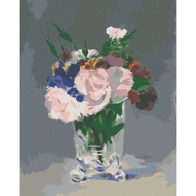 zuty Malování Podle Čísel Květiny V Křišťálové Váze Édouard Manet 80 x 100 Cm Plátno 8596530098386