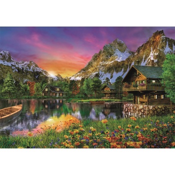 Clementoni - Puzzle Davison: Lake in the Alps - 6 000 piese