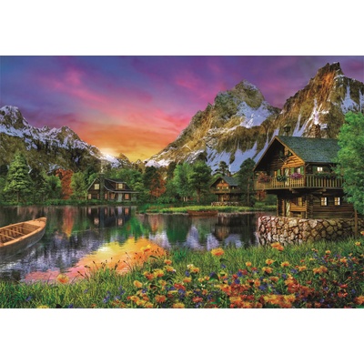 Clementoni - Puzzle Davison: Lake in the Alps - 6 000 piese