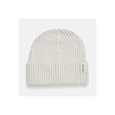 Calvin Klein rib knit folded beanie 0000PX0327-DE0 bílá