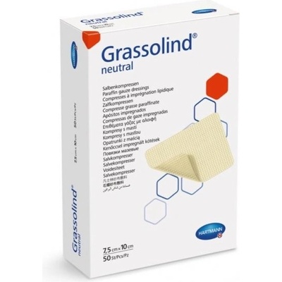 Grassolind Krytí s mastí neutral 7,5 x 10 cm 10 ks