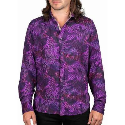 WORNSTAR мъжка риза дълъг ръкав WORNSTAR - Purple Haze - WSBM-PHZE