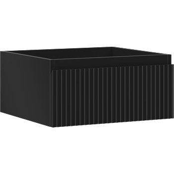 Mexen Rivel шкафче за баня под мивка 50 см, 1 чекмедже, оребрено, черен мат - 91A20-05023-1-BF71 (91A20-05023-1-BF71)