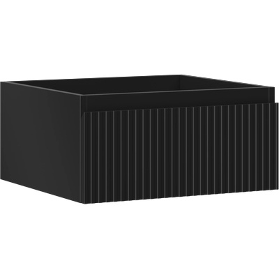 Mexen Rivel шкафче за баня под мивка 50 см, 1 чекмедже, оребрено, черен мат - 91A20-05023-1-BF71 (91A20-05023-1-BF71)