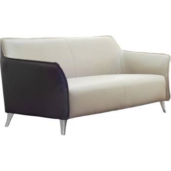 RFG Диван Lola, двойка, RFG, със светлосива седалка и графитена облегалка, екокожа