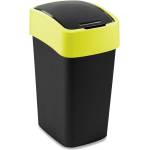 Keter Жълто/черно пластмасово кошче за боклук за рециклиране 25 l Flip Bin - Curver (263990)
