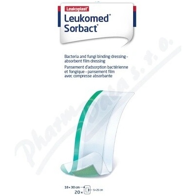 Leukomed Sorbact pooperačné krytie 10 x 30 cm 20 ks