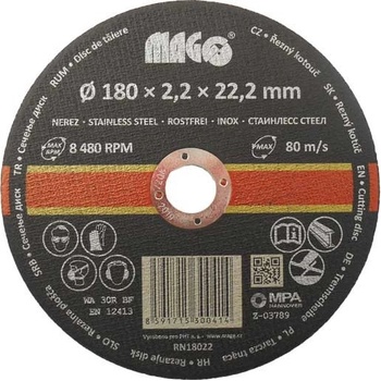 Magg Řezný kotouč 180 x 2,2 x 22,2 mm RN15016
