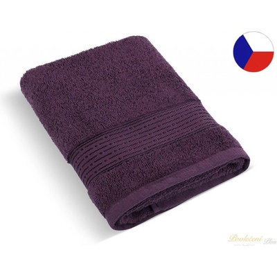 Brotex Froté ručník proužek 450g tmavě vínová 50 x 100 cm