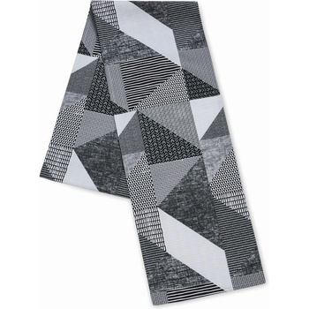 Catherine Lansfield Bavlněný běhoun na stůl 220x33 cm Larsson Geo - Catherine Lansfield (KT/44750/W/TRN220/GY)