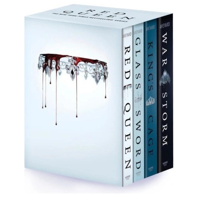 Red Queen 4-Book Paperback Box Set: Red Queen, Glass Sword, King's Cage, War Strom