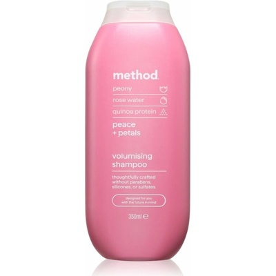 METHOD šampon Peace Petals 350ml pro objem vlasů