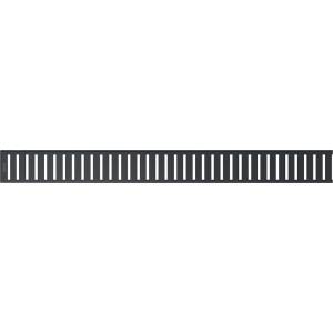 Alcadrain - Решетка за линеен подови канал 30 см, матово черна PURE-300BLACK (PURE-300BLACK)