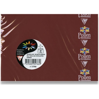 CLAIREFONTAINE Obálka CF - C6 hnědá samolep. 120g. (20ks)
