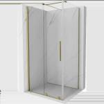 Mexen Velar разтегателна душ кабина 120 x 80 см, прозрачна, златна - 871-120-080-01-50 (871-120-080-01-50)