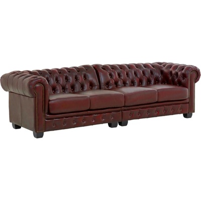 SOB Nábytek Chesterfield 4místná červená F0A00000907W