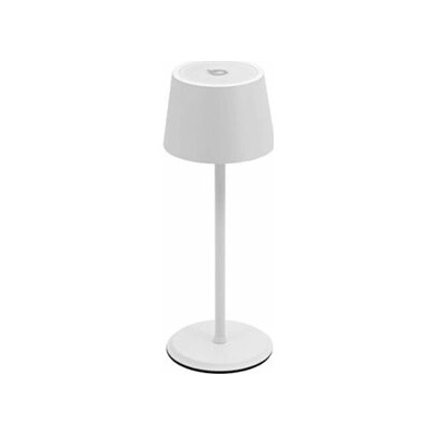 Akumulátorová stolná lampička MONTE CARLO biela 20 x 7,5 cm LP-MC-WT