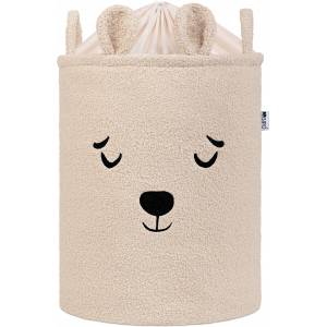 SIPO Букле кош за съхранение на играчки Sipo - XL с връзка, бежово мече (PAT72931)
