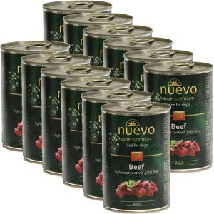 nuevo Консерва NUEVO DOG Възрастен Говеждо 12 x 400 г