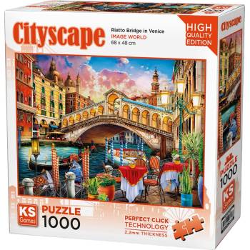 KS Games Пъзел KS Games от 1000 части - Мостът Риалто във Венеция (20757)