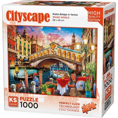 KS Games Пъзел KS Games от 1000 части - Мостът Риалто във Венеция (20757)