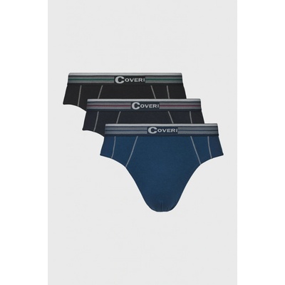 Enrico Coveri 3 Pack slipy Odin modročerná