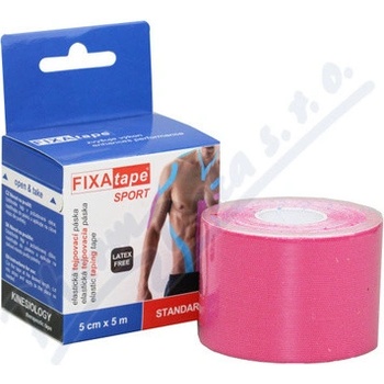 FIXAtape Sport Standard Kinesiology elastická tejpovacia páska ružová 5cm x 5m