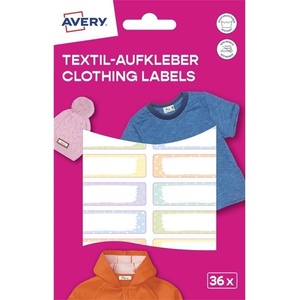 AVERY ETVET36M училищно 45x13 mm 36 бр. самозалепващо пастелно водоустойчиво фолио (ETVET36M)