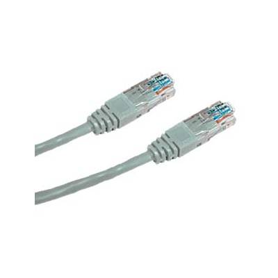 DATACOM Krížený UTP patch kábel 0,5m Cat5e šedý 1509
