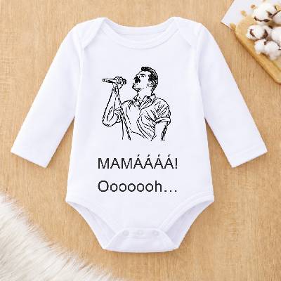 Handel Detské body Mamáááá! biela krátky rukáv