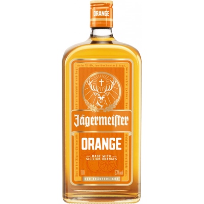 Jägermeister Orange 33% 1 l (čistá fľaša)