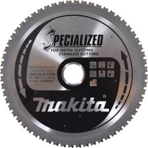 Makita нож за трион от неръждаема стомана SPECIALIZED 150x1.1x20 мм 60 зъба B-47058 (B-47058)