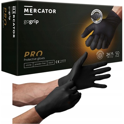 Mercator Medical gogrip jednorázové nitrilové black 50 ks