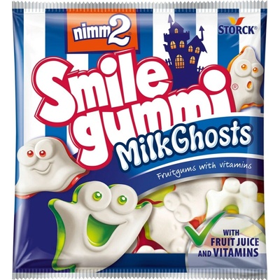 nimm2 Smile Gummi Milk Ghosts Cukríky želatínové 18 x 90 g