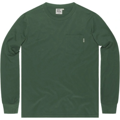 Vintage Industries tričko s dlouhým rukávem Grant pocket šedá