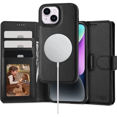 Tech-Protect Калъф с отделение за карти Tech-Protect Wallet MagSafe за iPhone 15, черен (9319456603910)