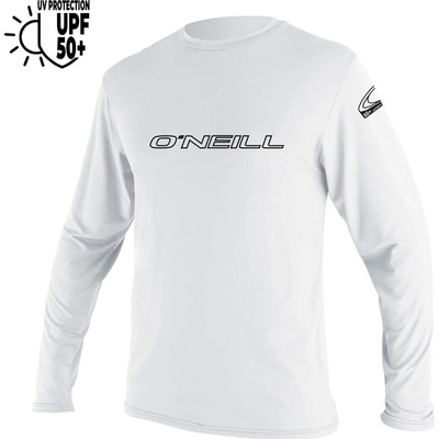 O'Neill Basic Skins L/s Sun Shirt white – Zboží Mobilmania