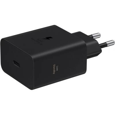 Samsung мрежово зарядно устройство с Type-C конектор, 60 W, PD бързо зареждане, ЧЕРНО EP-T6010NBE (EP-T6010NBE)