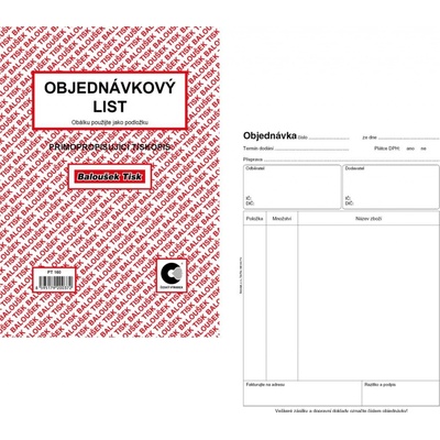 Baloušek Tisk PT160 Objednávkový list A5