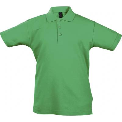 Sol´s Summer kids II dětské piqué polo zelená kelly