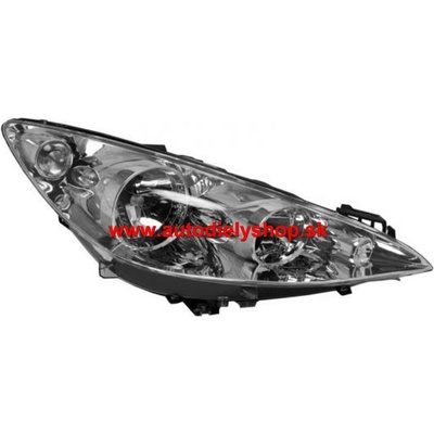 Peugeot 308 9/07- hlavný reflektor H1+H7 pravý / DEPO/
