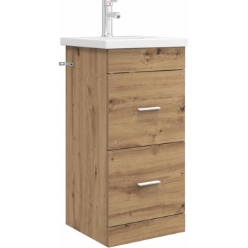 vidaXL Баня с мивка Дъб артизан 42 x 40 x 84, 5 см Инженерна дървесина (890703)