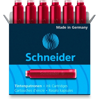 Schneider 6602 inkoustové bombičky červené 6 ks
